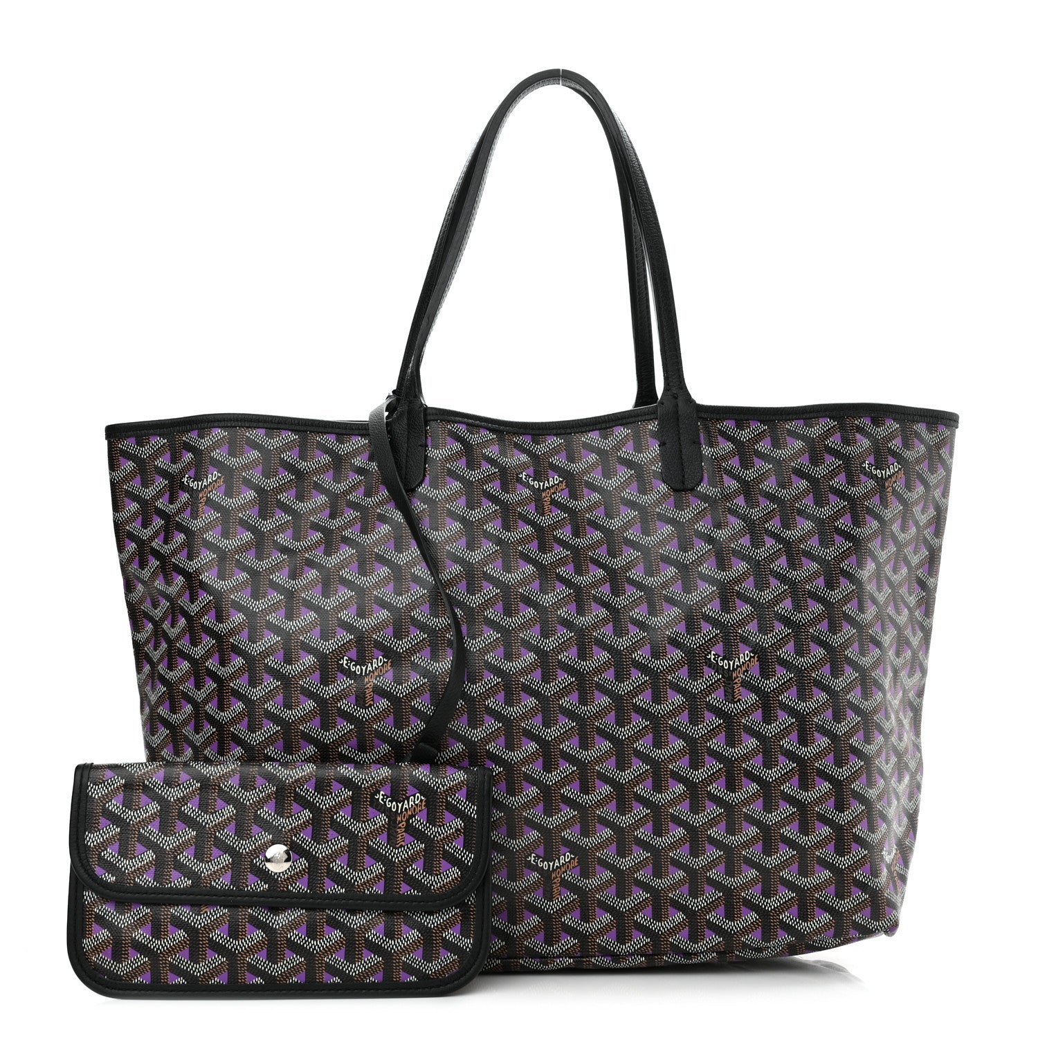 Goyard Goyardine Saint Louis Claire Voie PM Black Violet 1 of 11