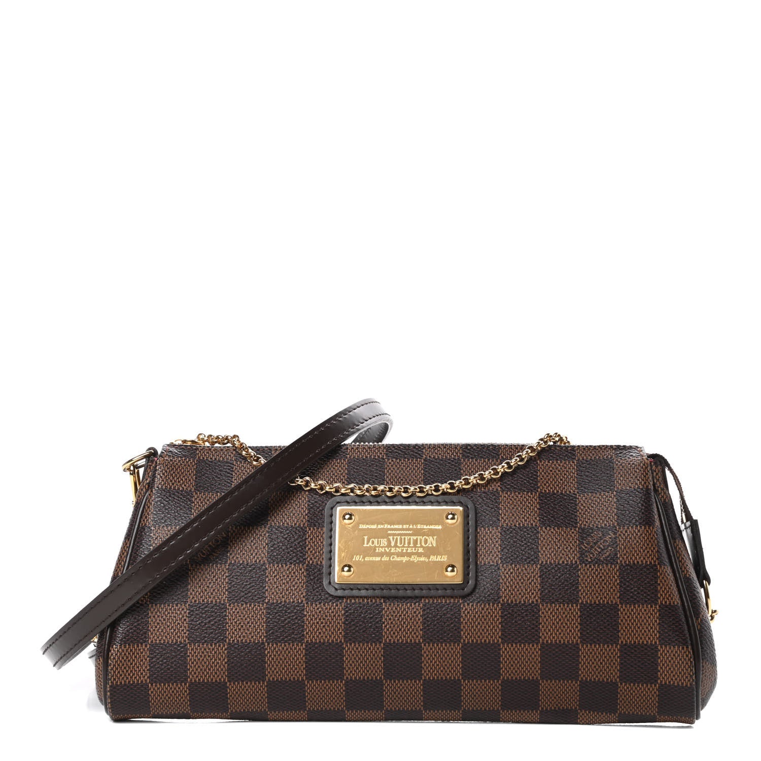 Louis Vuitton Damier Ebene Eva Clutch 1 of 10