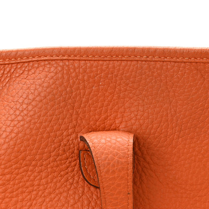 Hermes Taurillon Clemence Evelyne III PM Orange 6 of 12