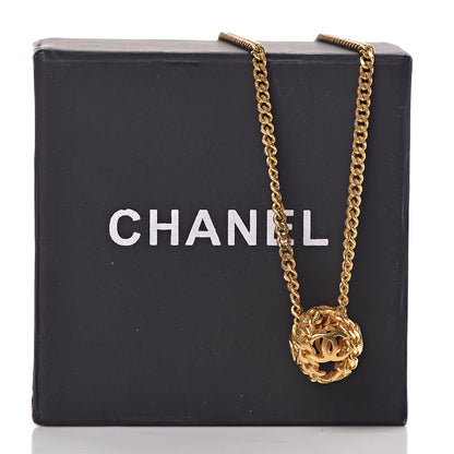 Chanel CC Pendant Chain Short Necklace Gold 8 of 8