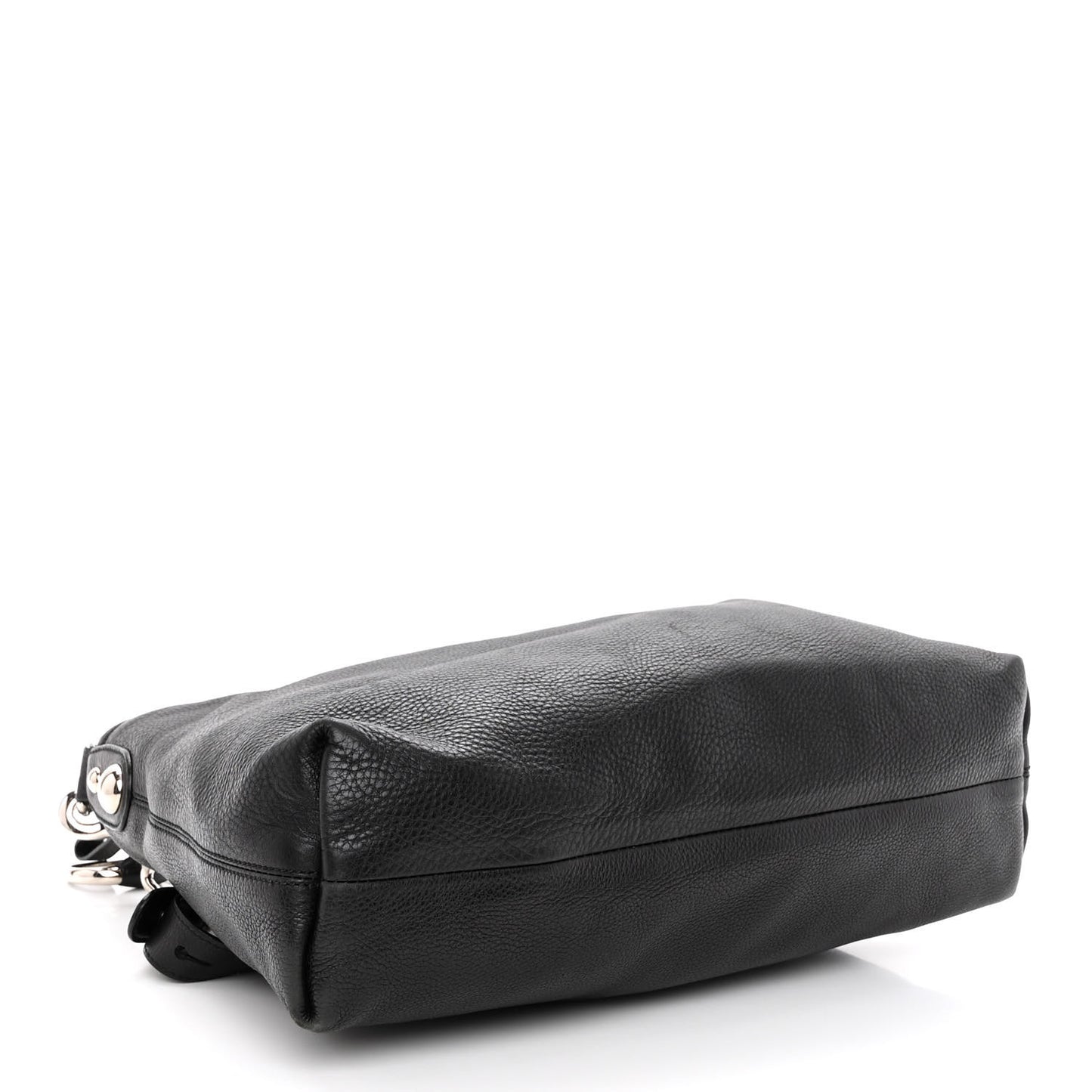 Calfskin Icon Bit Medium Hobo Black