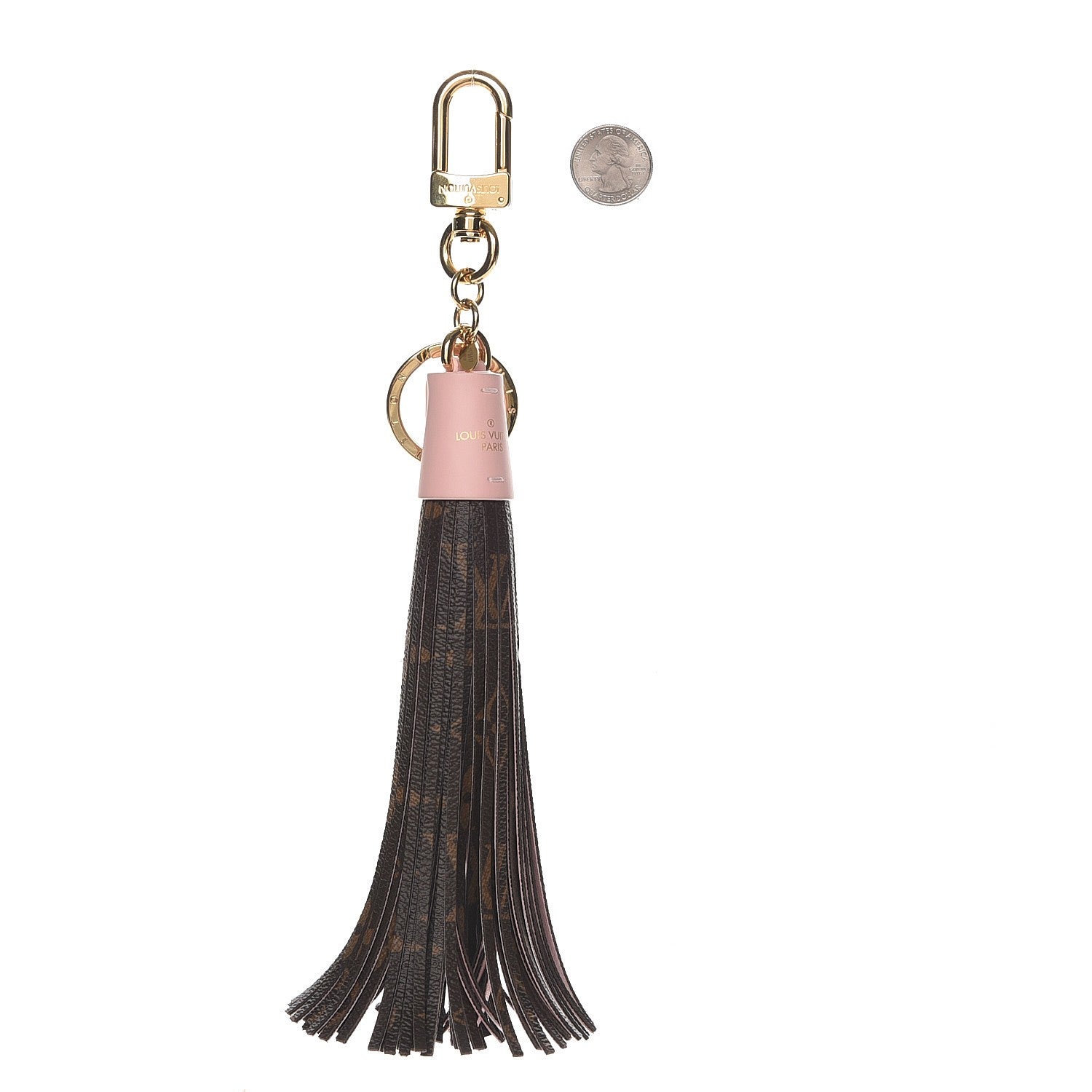 Louis Vuitton Monogram Tassel Bag Charm Pink 2 of 6