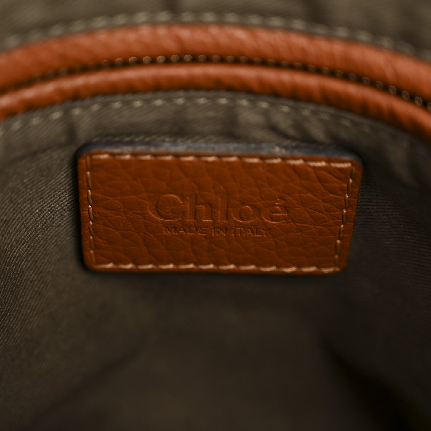 Calfskin Small Marcie Satchel Tan