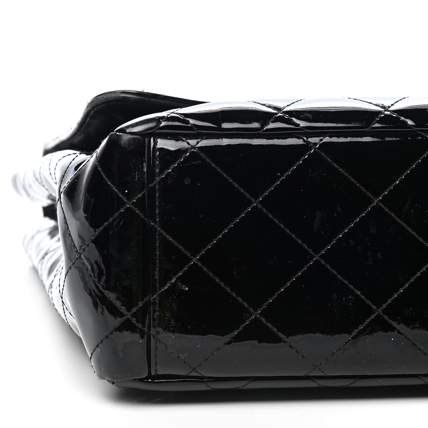 Chanel Patent Quilted Maxi Single Flap Black 6 of 11