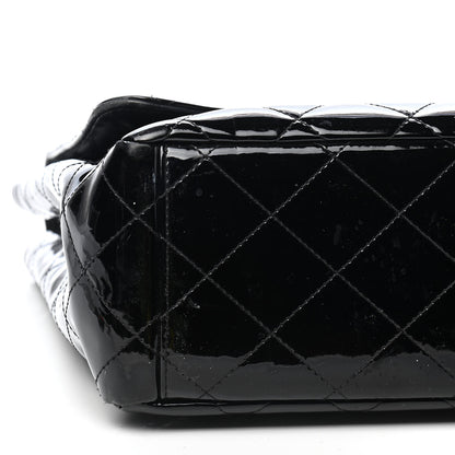 Chanel Patent Quilted Maxi Single Flap Black 6 of 11
