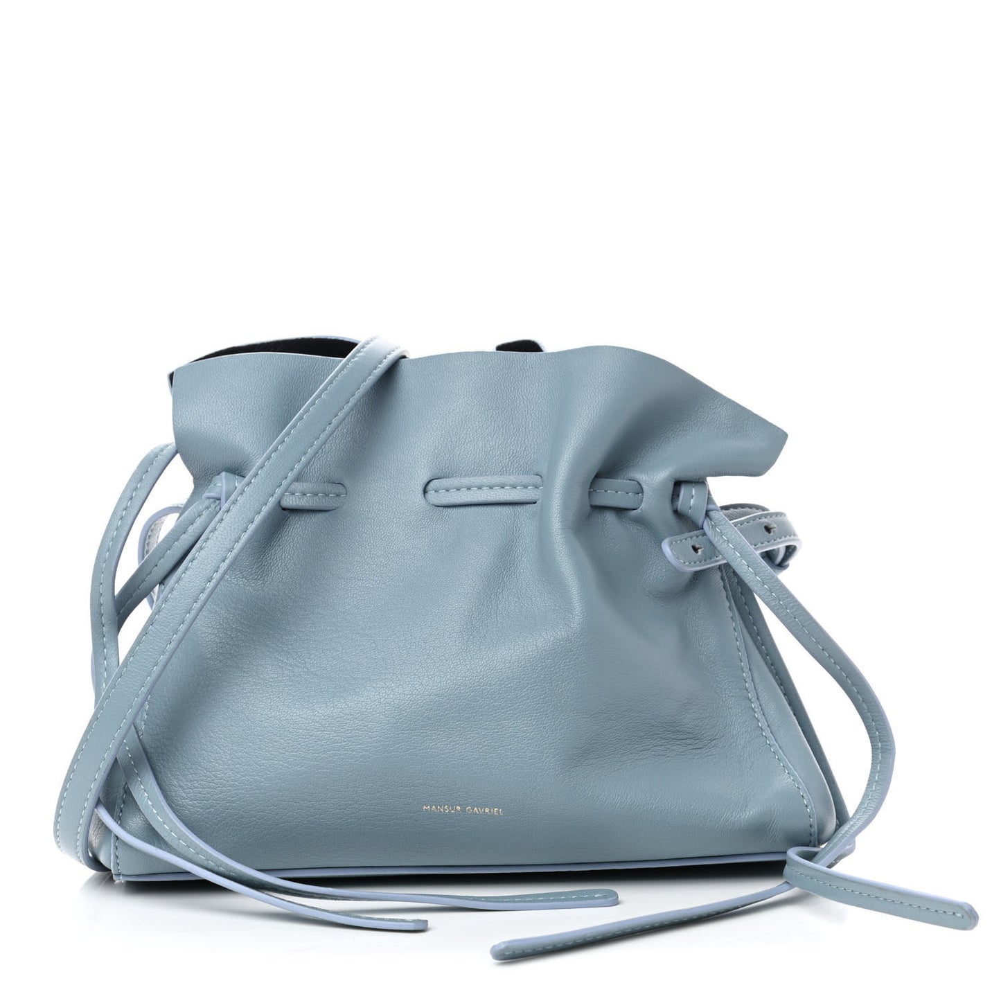 Lambskin Mini Protea Bag Grey Blue