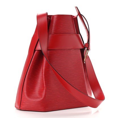Louis Vuitton Epi Sac D'Epaule Castillan Red 3 of 11