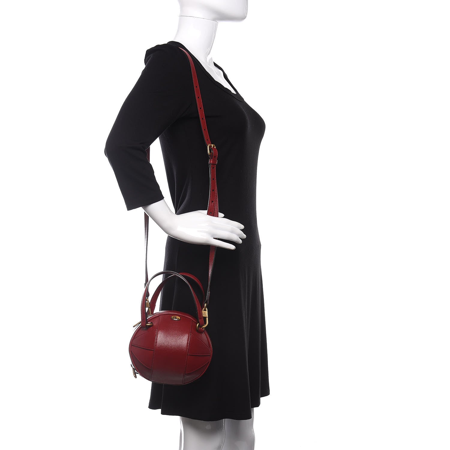 Gucci Piuma Lux Energy Mini Tifosa Basketball Shaped Shoulder Bag Romantic Cerise 2 of 10
