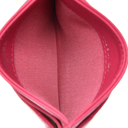 Chanel Lambskin Quilted Card Holder Fuchsia 7 of 9