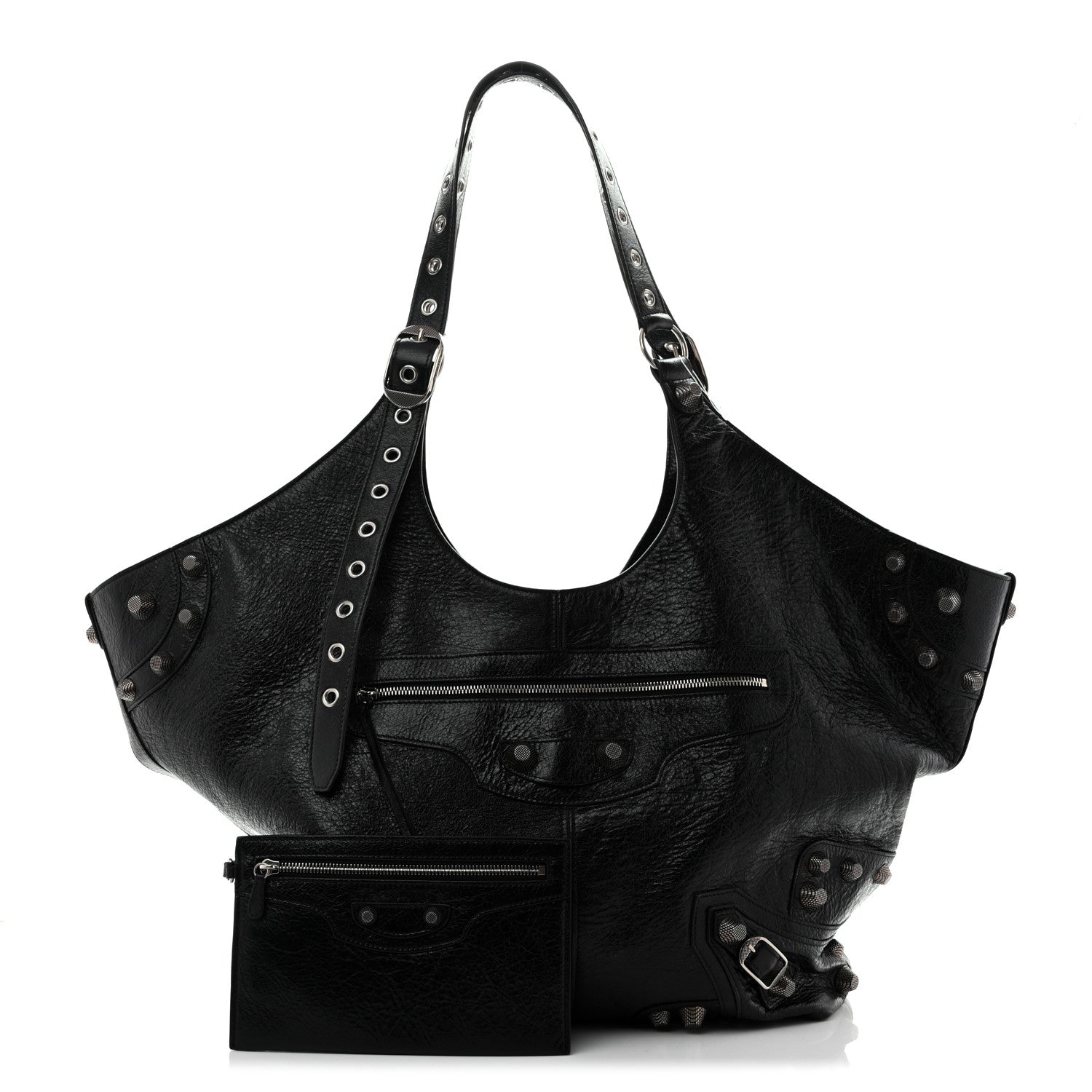 Balenciaga Agneau Arena Large Le Cagole Carry All Bag Black 3 of 12
