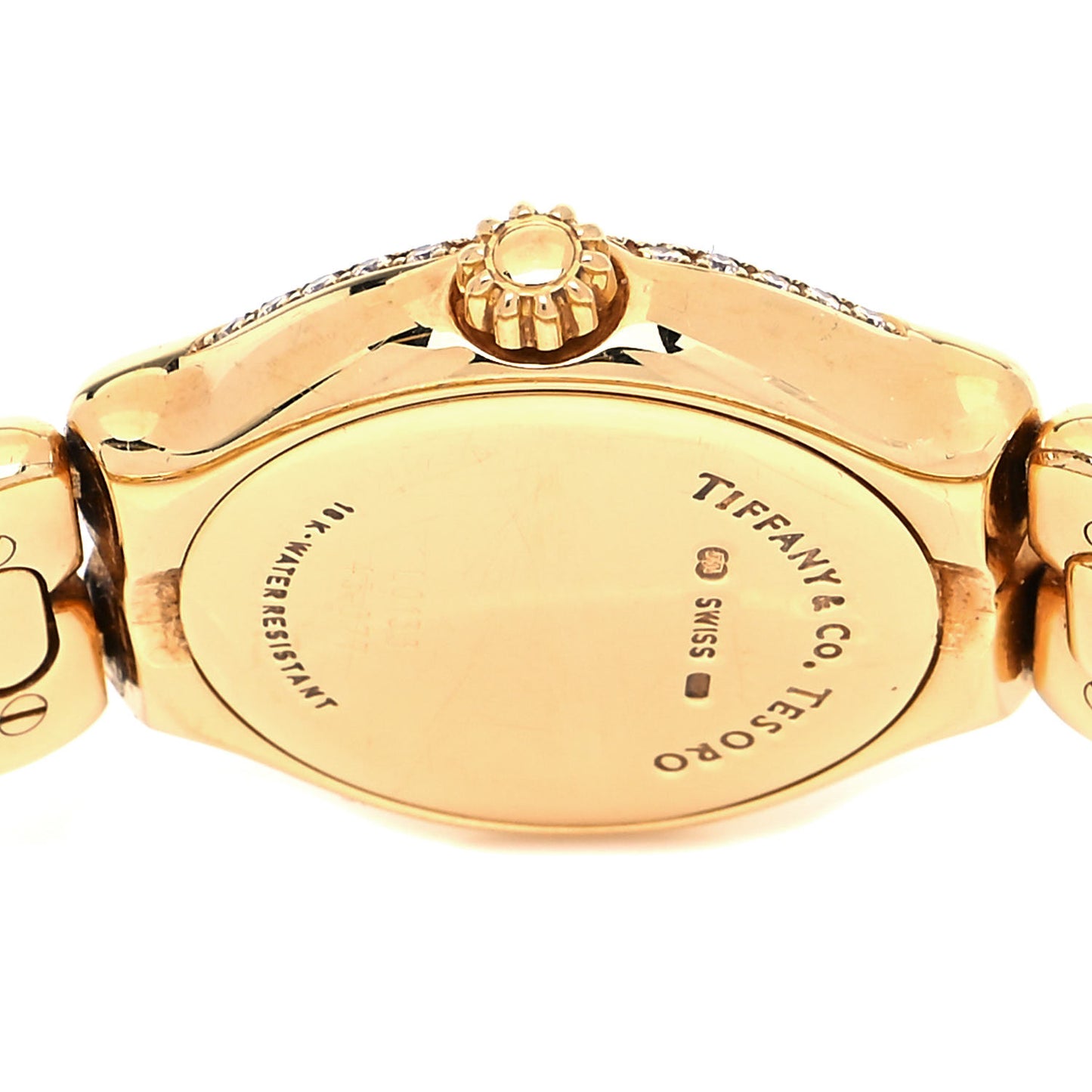 18K Yellow Gold Diamond 24mm Tesoro Quartz Watch