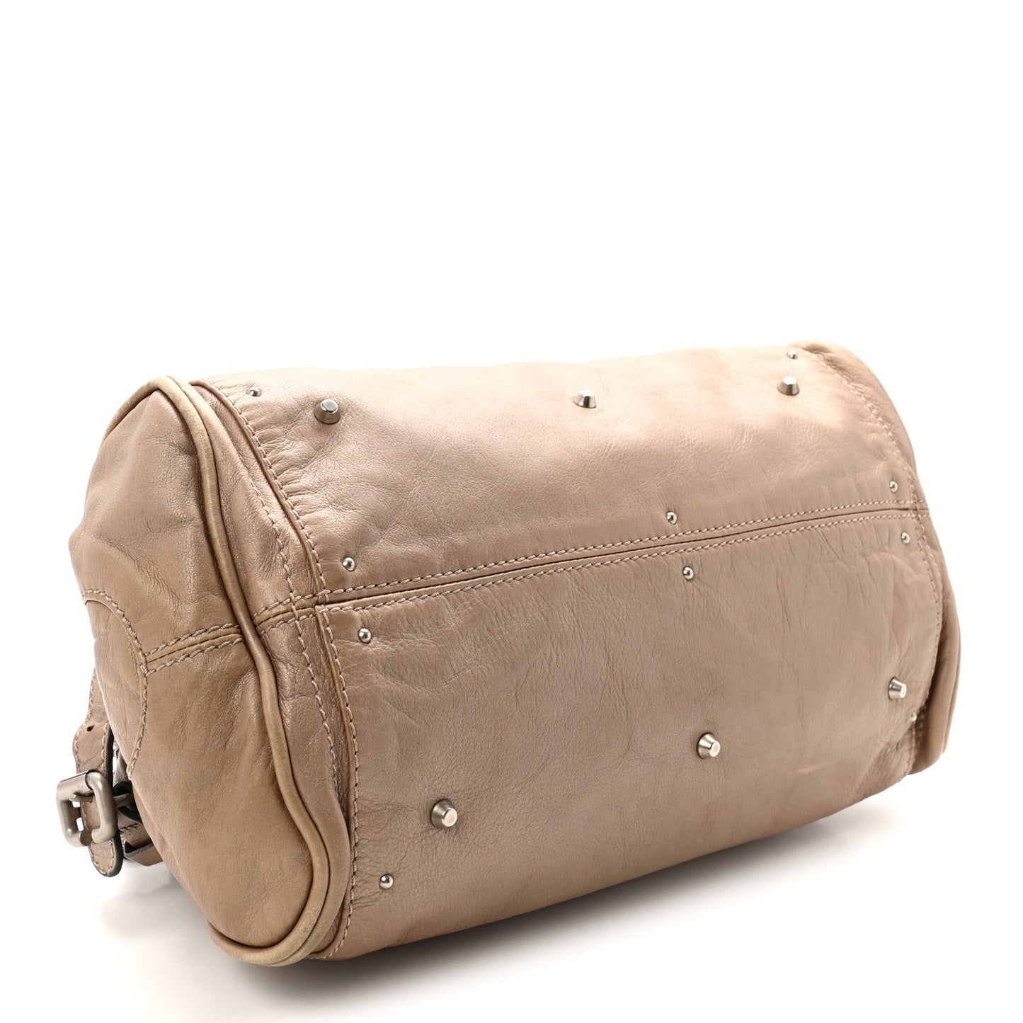 Calfskin Medium Paddington Satchel Beige