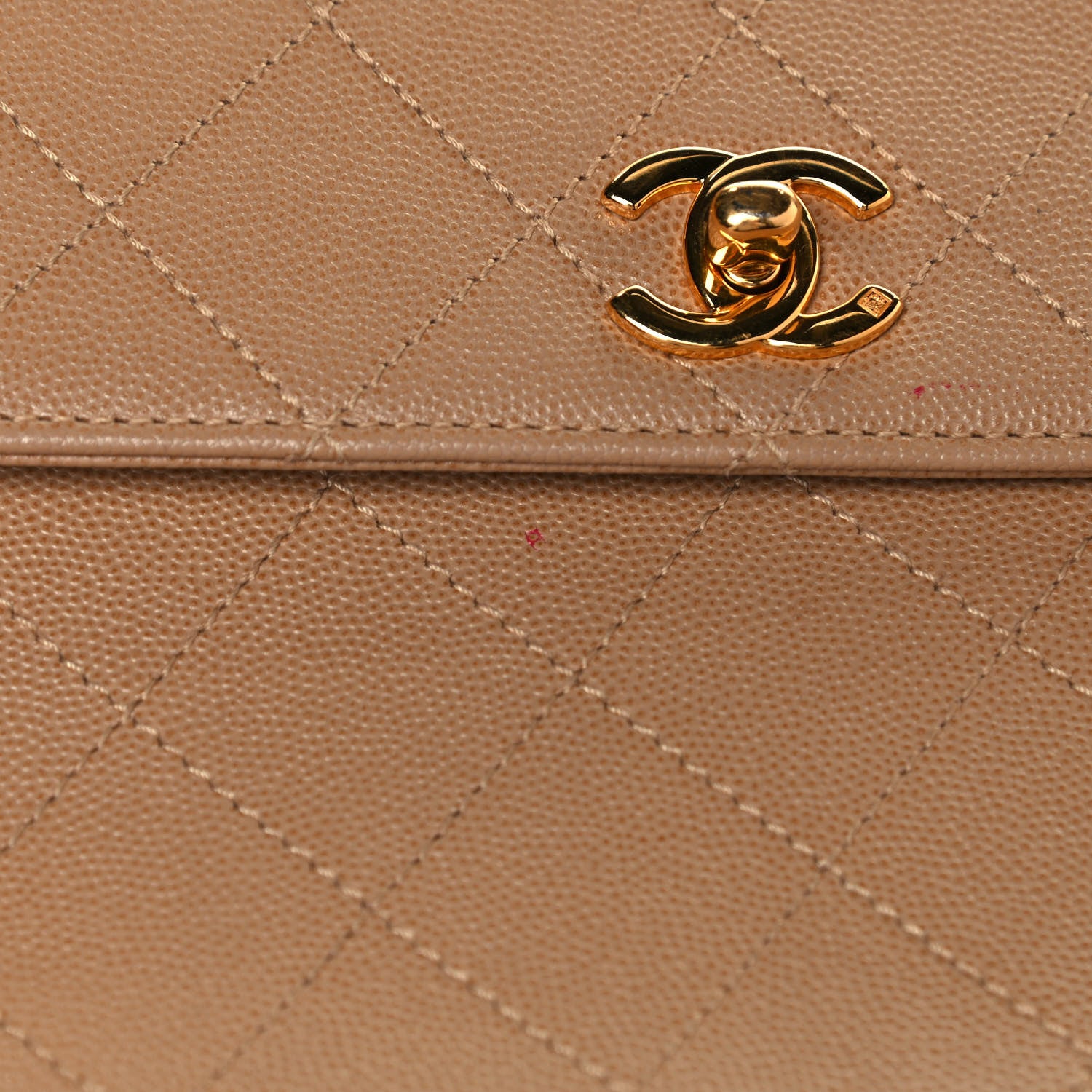 Chanel Caviar Stitched Medium Flap Beige 22 of 22