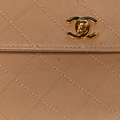 Chanel Caviar Stitched Medium Flap Beige 22 of 22