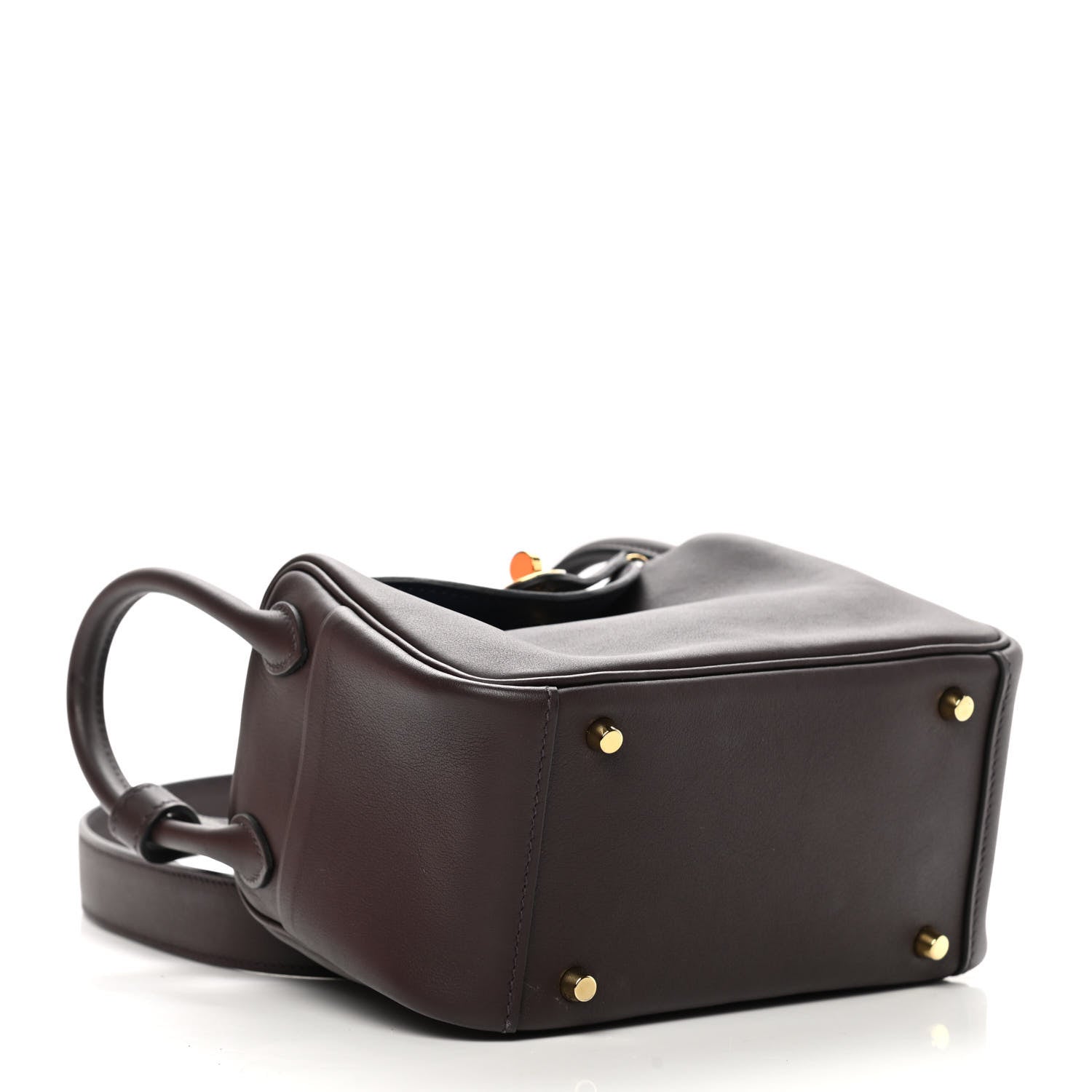 Hermes Swift Verso Mini Lindy 20 Rouge Sellier Bleu Saphir 3 of 14