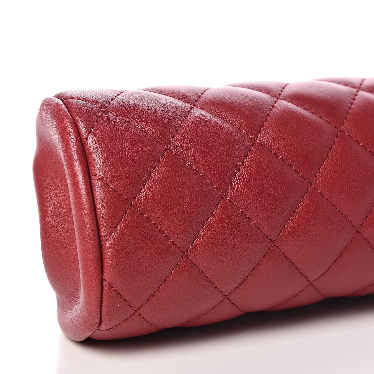 Chanel Lambskin Quilted Timeless Clutch Red 5 of 12