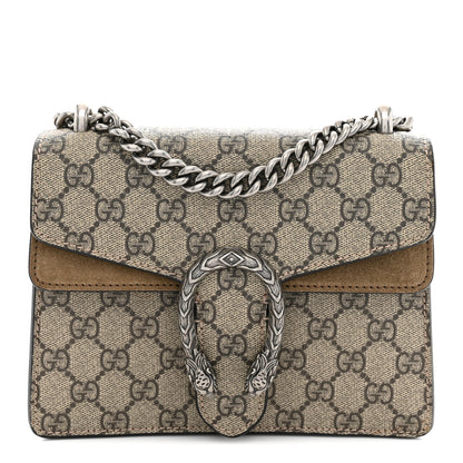 Gucci GG Supreme Monogram Mini Dionysus Shoulder Bag Taupe 1 of 10