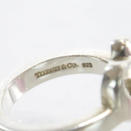 Tiffany Sterling Silver Paloma Picasso Diamond Loving Heart Ring 5 6 of 7