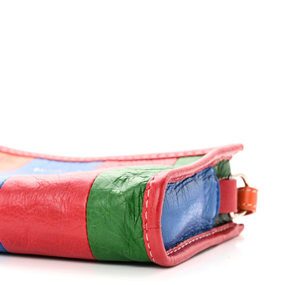 Balenciaga Veau Arena Multicolore Bazar Strap Clutch Vert Emeraude Black 9 of 9
