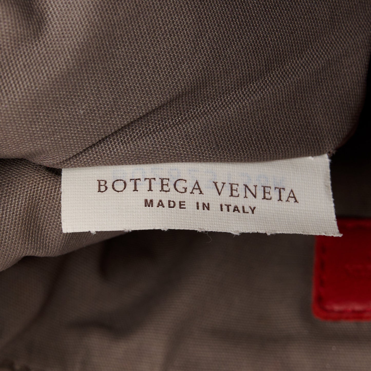 Nappa Intrecciato Medium Zip Pouch Fraise
