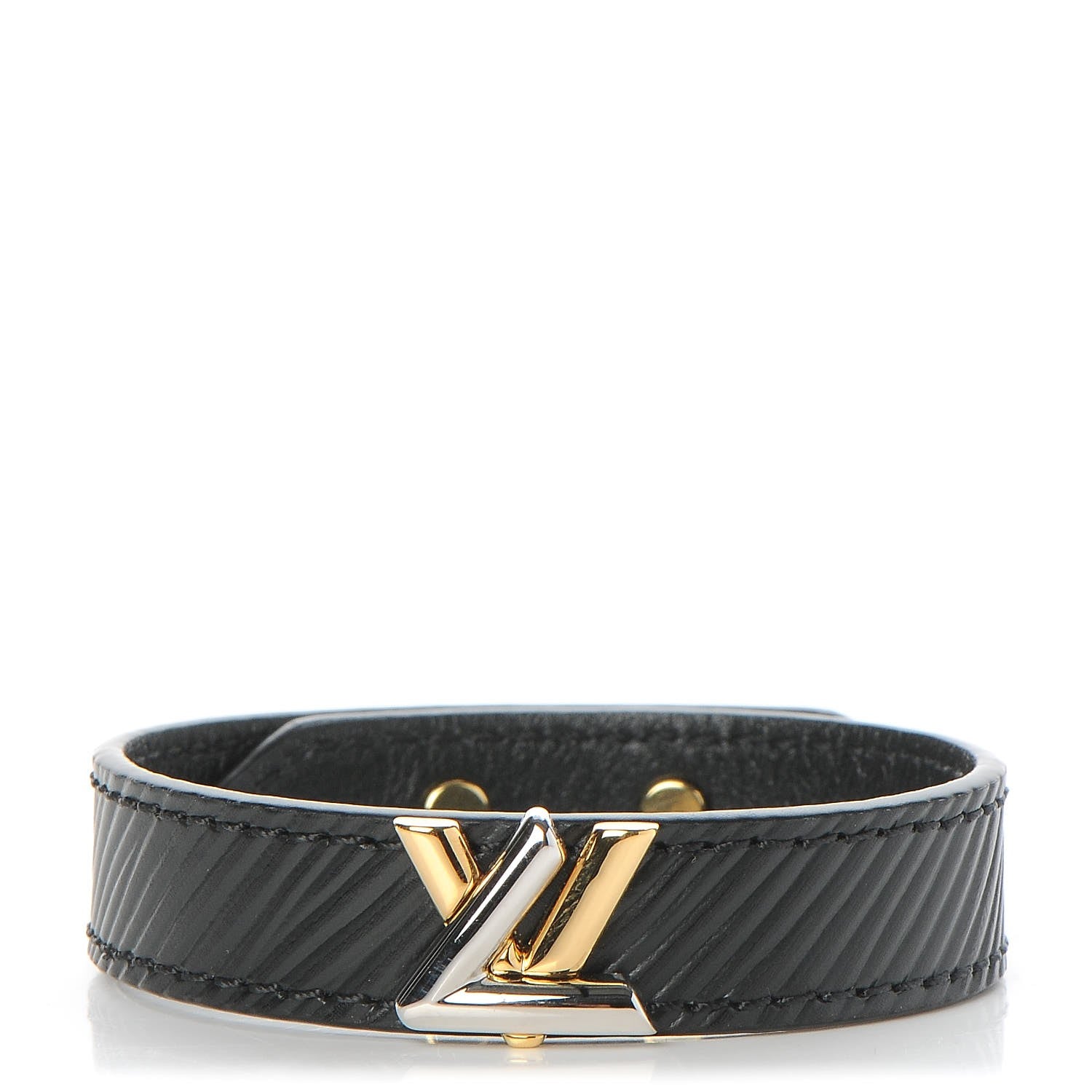 Louis Vuitton Epi Twist It Bracelet 17 Black 1 of 7