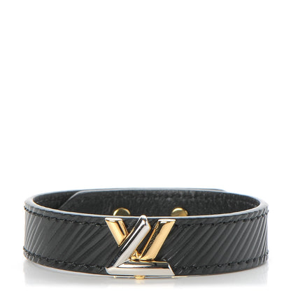 Louis Vuitton Epi Twist It Bracelet 17 Black 1 of 7