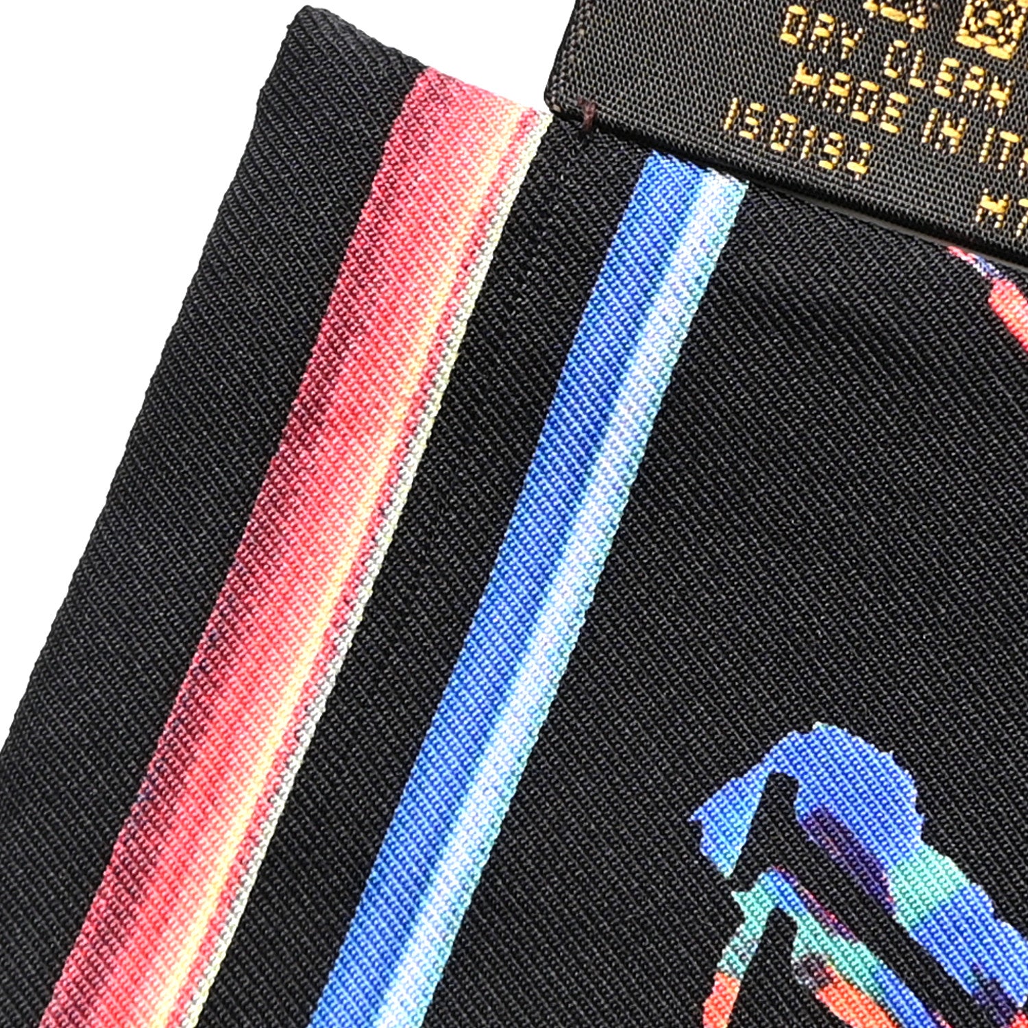 Louis Vuitton Silk Monogram Rainbow Bandeau Black 4 of 5