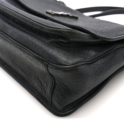 Saint Laurent Grained Lambskin Monogram Large Niki Chain Satchel Black 9 of 9