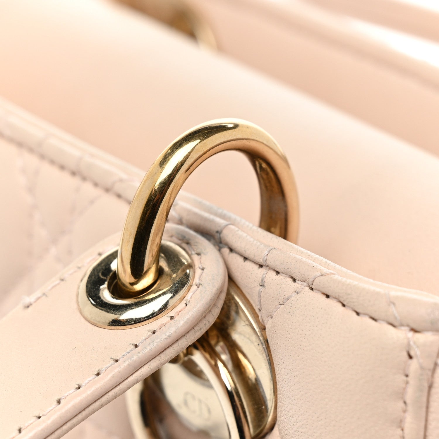 Christian Dior Lambskin Cannage Small Lucky Badges My Lady Dior Pink 10 of 14