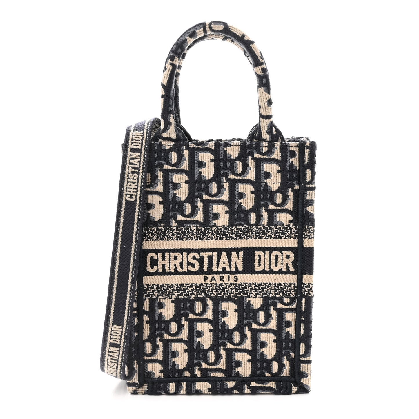 Oblique Mini Book Tote Phone Bag Blue