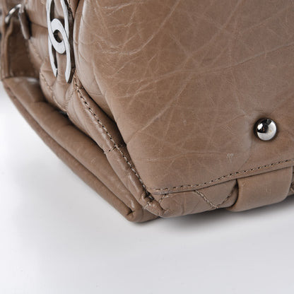 Chanel Distressed Lambskin Lady Braid Small Tote Taupe 12 of 15
