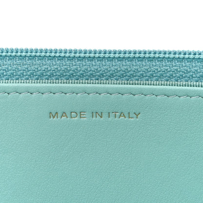 Chanel Caviar Quilted Wallet on Chain WOC Light Blue 7 of 11