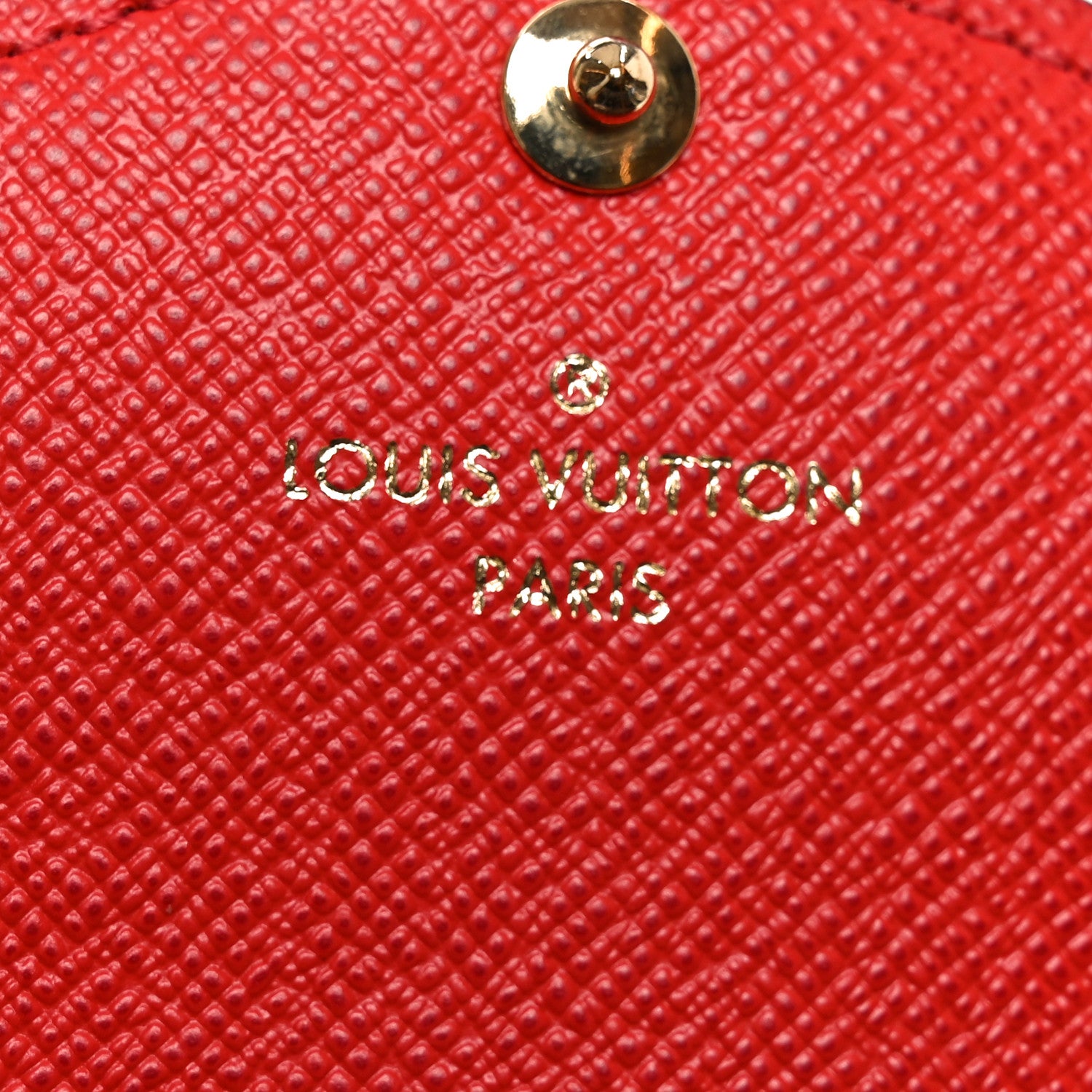 Louis Vuitton Monogram Sarah Wallet NM Coquelicot 6 of 7