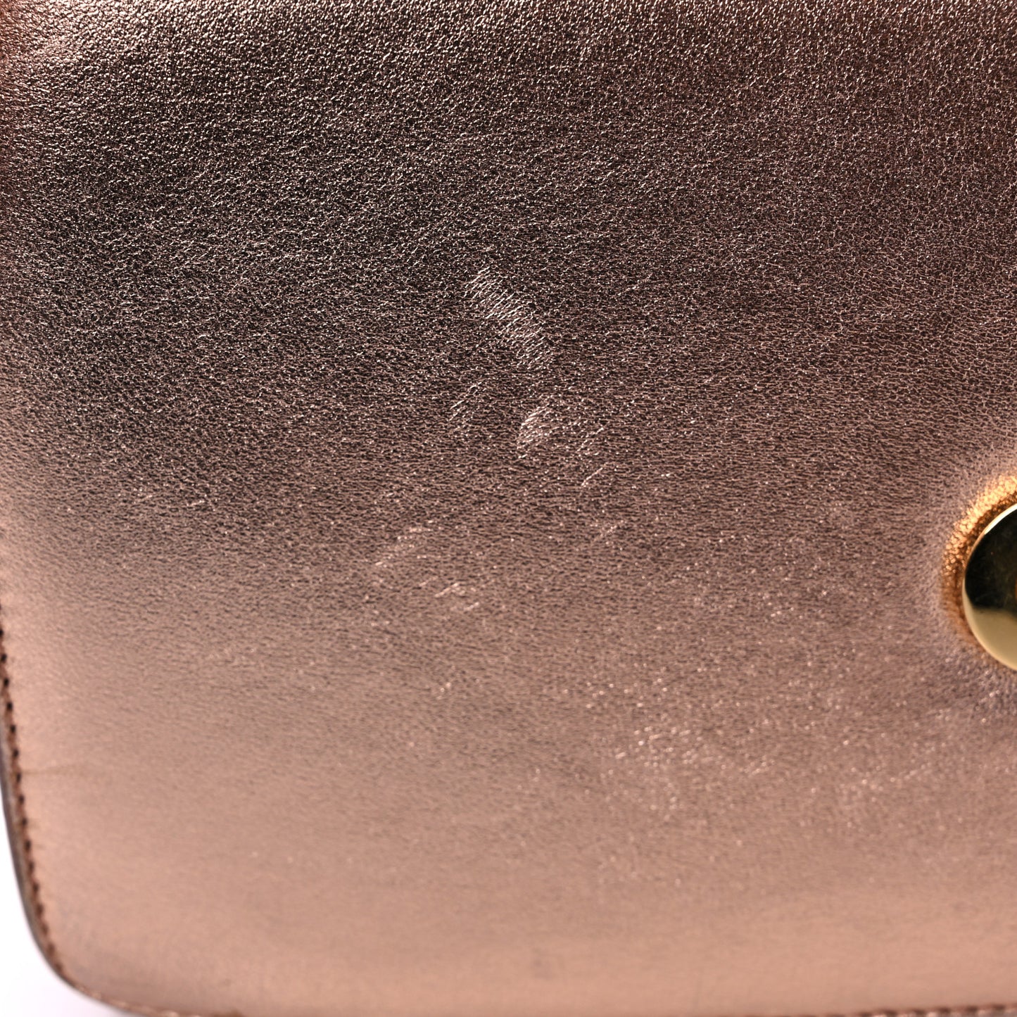 Metallic Calfskin Small Betty Rose Gold
