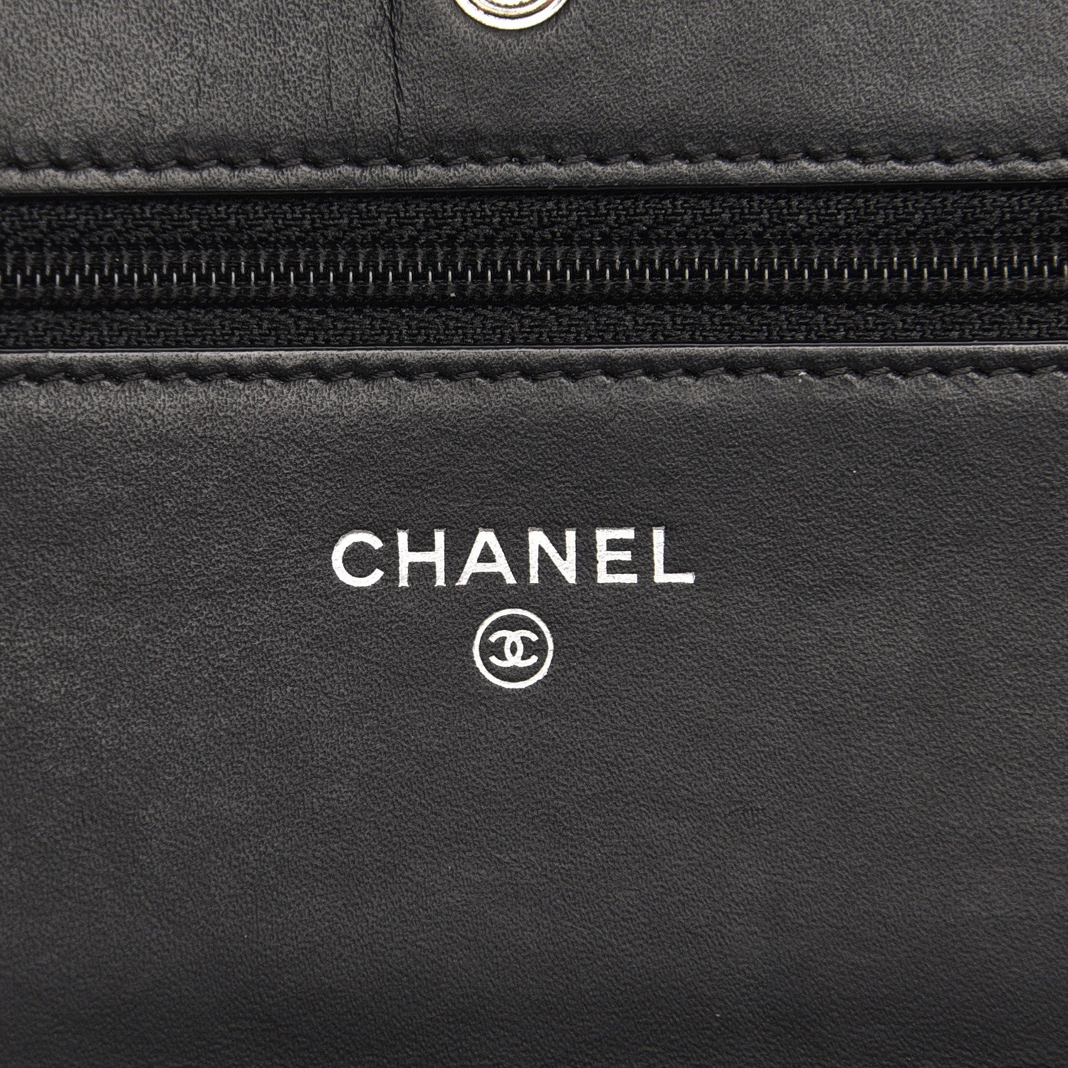 Chanel Patent Quilted Wallet On Chain WOC Black 6 of 9