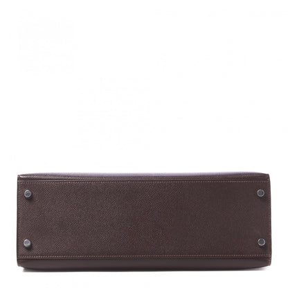 Hermes Epsom Kelly Sellier 32 Chocolate 5 of 33