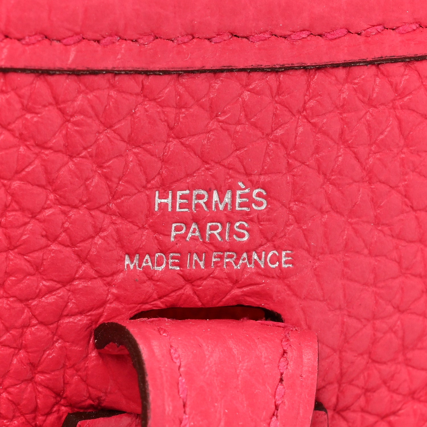 Hermes Taurillon Clemence Evelyne TPM Rose Extreme 5 of 9