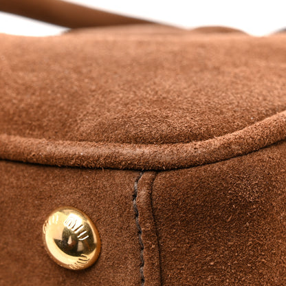 Miu Miu Suede Padded Regular Arcadie Top Handle Bag Cocoa Brown 8 of 8
