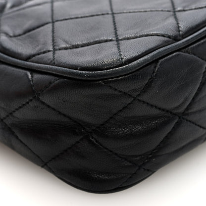 Chanel Lambskin Quilted CC Tassel Camera Case Black 9 of 10