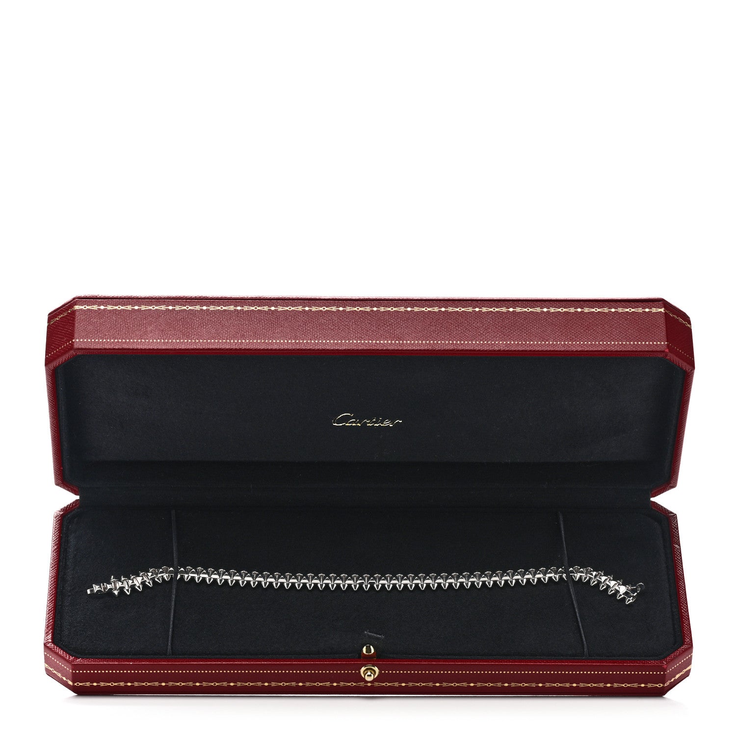 Cartier 18K White Gold Medium Clash De Cartier Flexible Bracelet 18 4 of 4