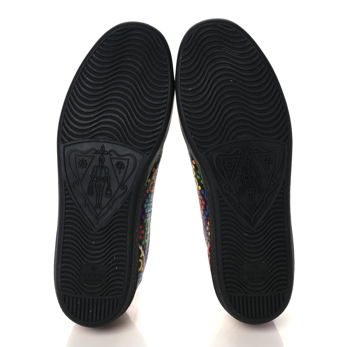 GG Supreme Monogram Psychedelic Ace Sneakers 41 Black Multicolor