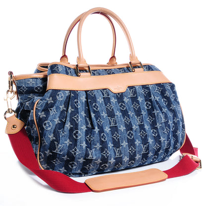 Louis Vuitton Denim Raye Cabas GM 3 of 7