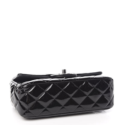 Chanel Patent Calfskin Quilted Mini Rectangular Flap Black 4 of 12
