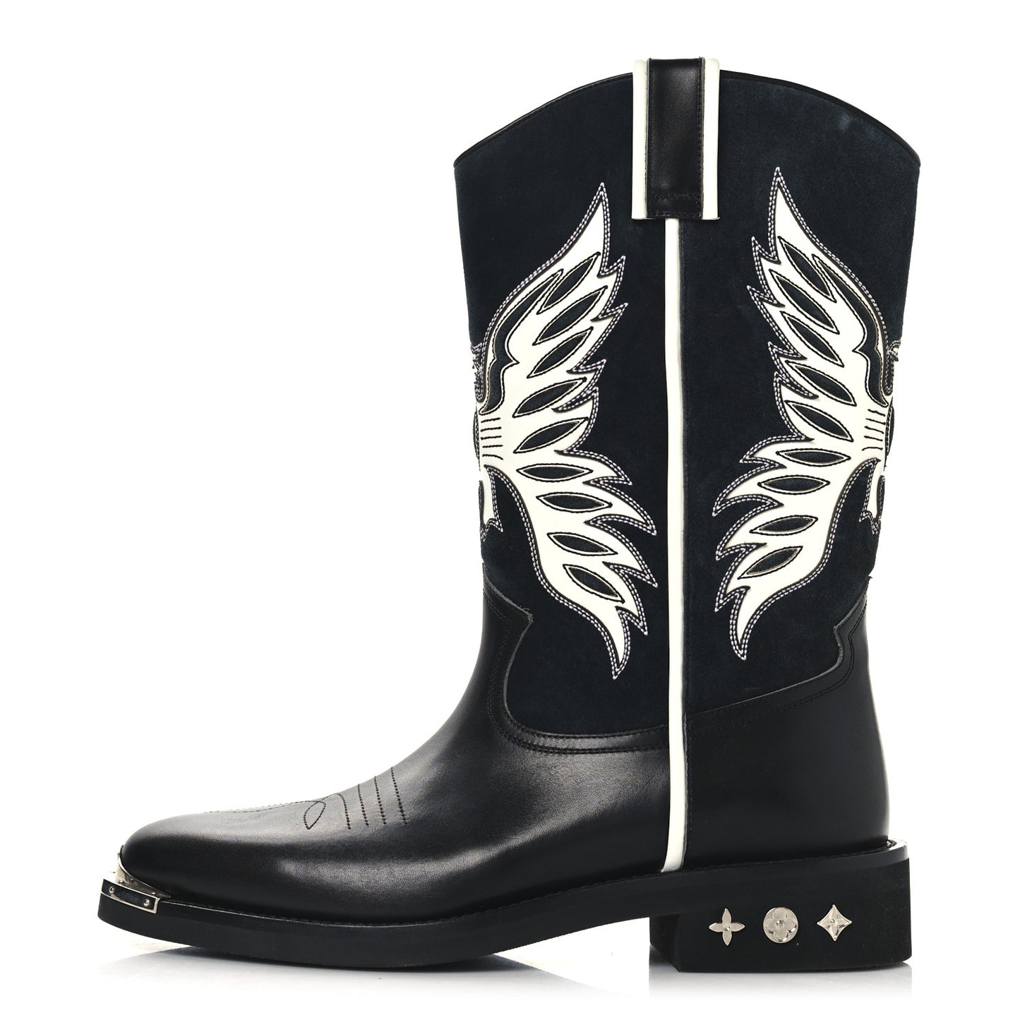 Calfskin Canyon Mens Cowboy Boots 10 Black