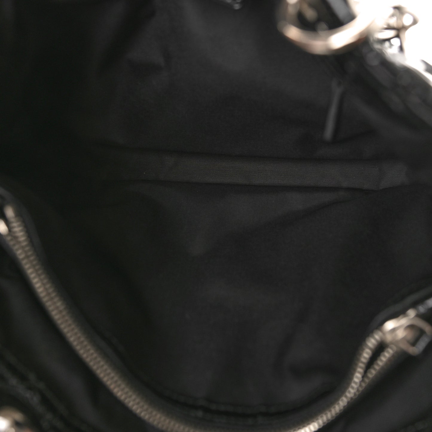 Patent Cannage Dior Soft Shopping Tote Black