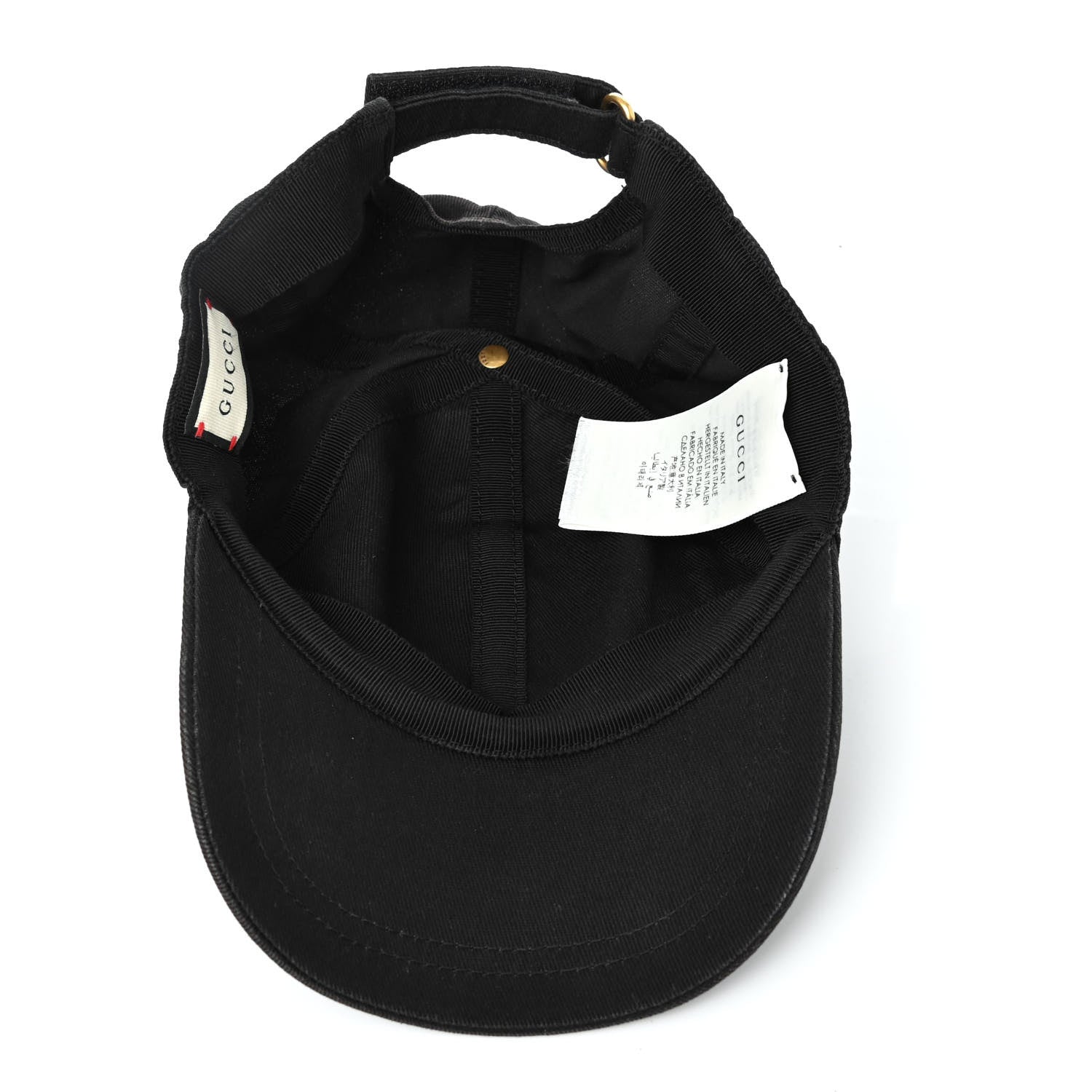 Gucci Cotton Worldwide Baseball Hat L Black 4 of 4