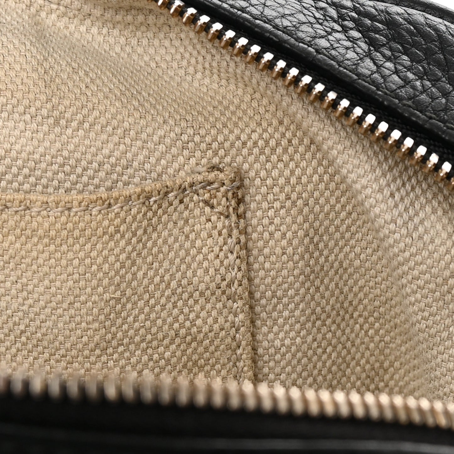 Pebbled Calfskin Small Soho Disco Bag Black