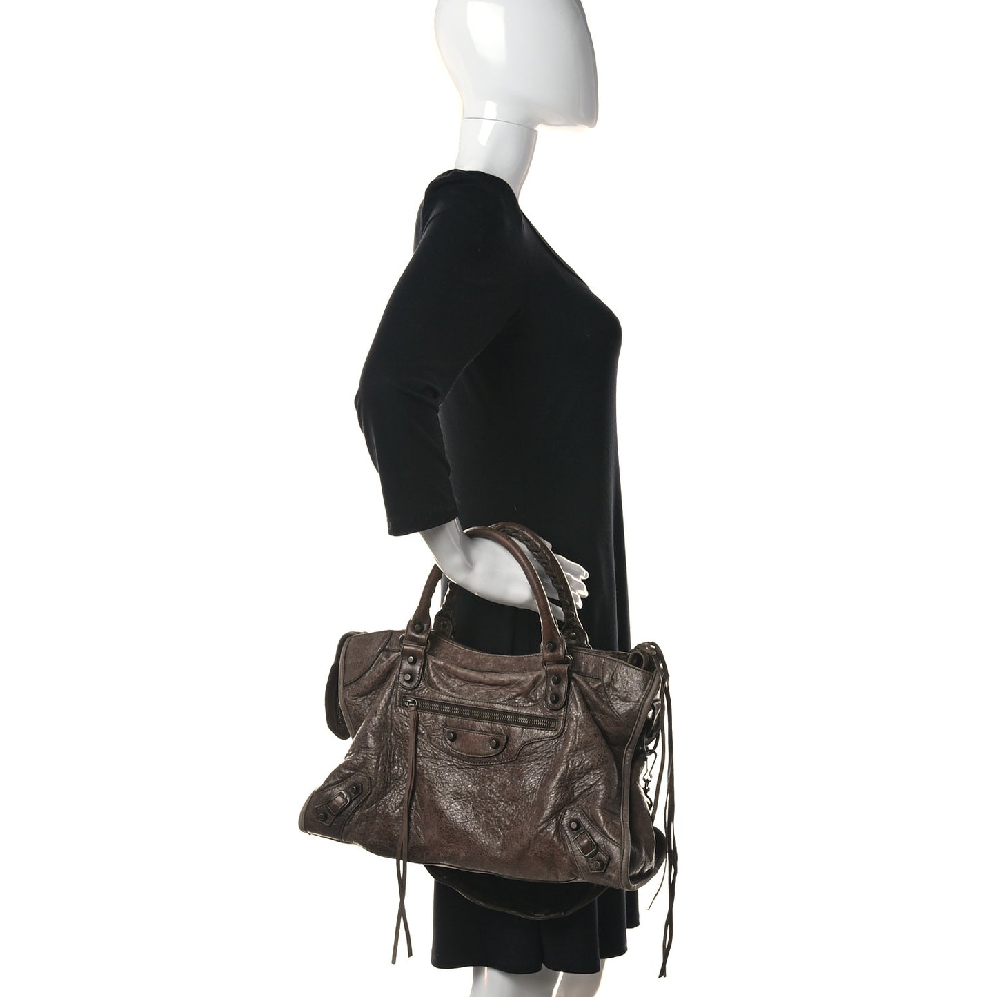 Chevre Classic Hardware City Olive Brown