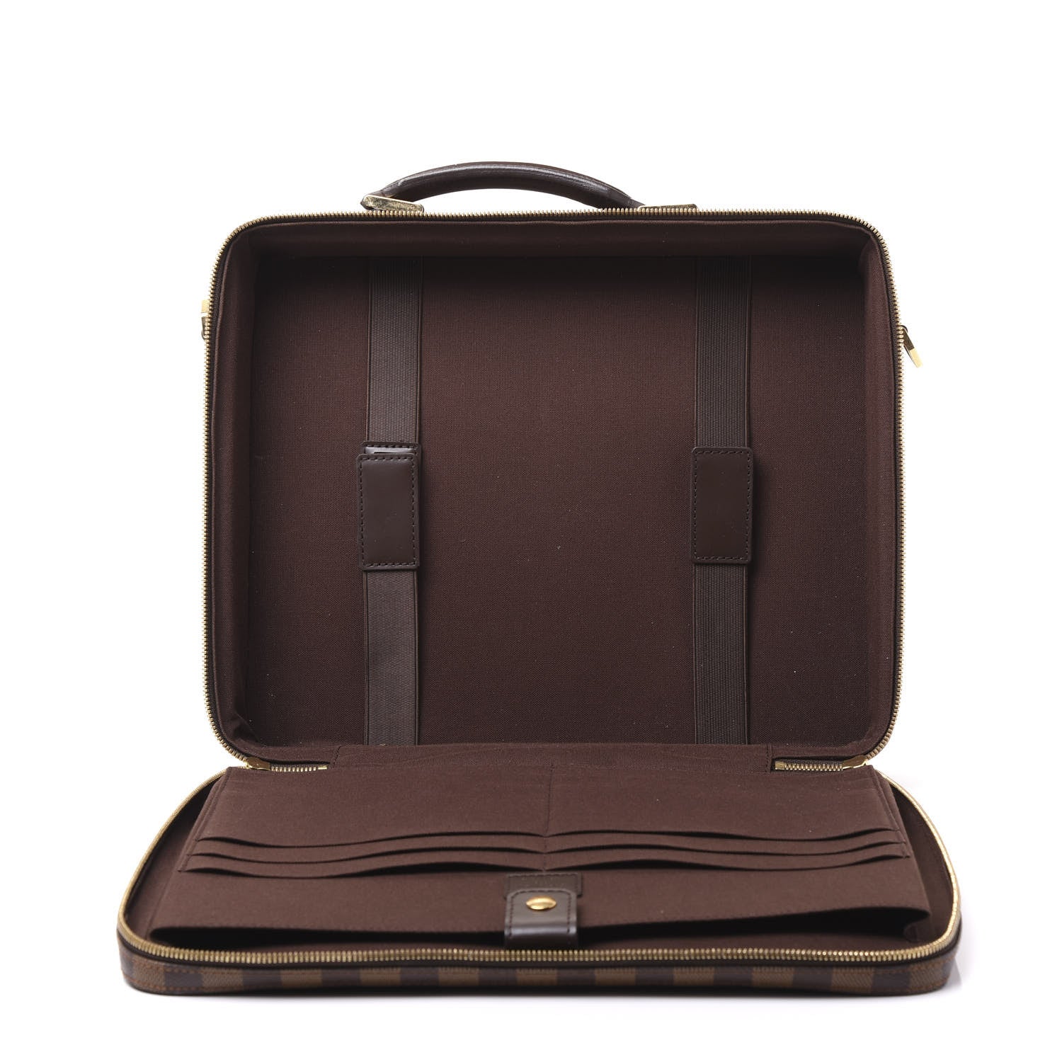 Louis Vuitton Damier Ebene Porte Ordinateur Sabana Computer Case 4 of 8