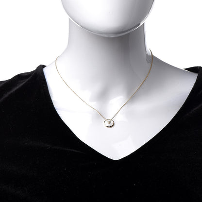 Cartier 18K Yellow Gold Diamond Mother of Pearl XS Amulette de Cartier Pendant Necklace 3 of 8